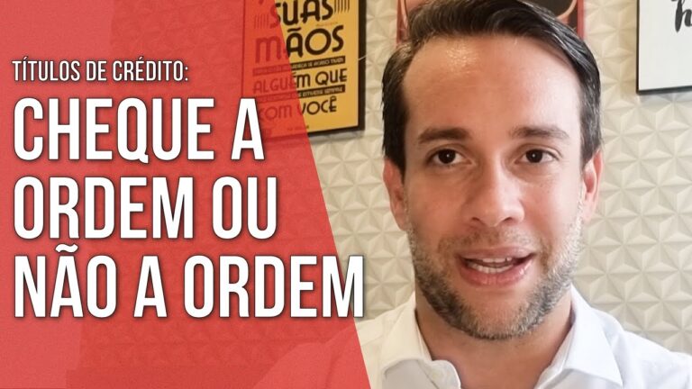Como preencher um cheque não à ordem